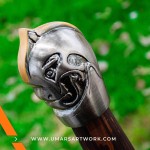 Detailed handle of God of War axe