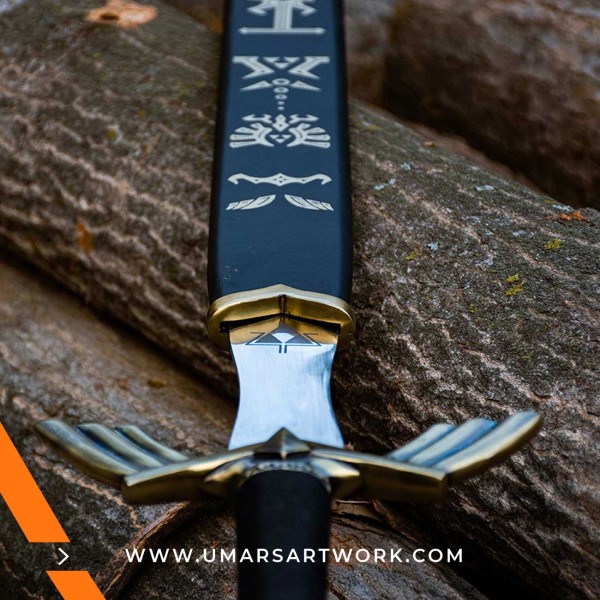 Close-up of Master Sword hilt design