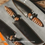 Chef knife with razor-sharp stainless steel blade for precision cutting, Versatile kitchen tool ideal for slicing, dicing, and chopping, Ergonomic handle for a comfortable and secure grip, High-quality chef knife designed for professional and home use, Durable blade with balanced weight for efficient food prep