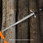 Dark Sister sword replica with sleek and slender blade design, Inspired by House Targaryen’s legendary Valyrian steel sword, High-quality Dark Sister collectible with dragon-themed hilt, Fantasy sword with dark metallic finish and elegant curves, Display-worthy replica of the famed Targaryen ancestral blade