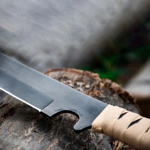 Handmade functional sword with full-tang high-carbon steel blade, Designed for performance, durability, and precision, High-quality handcrafted sword with ergonomic grip, Battle-ready sword suitable for cutting practice or collection, Display-worthy piece blending craftsmanship with functionality