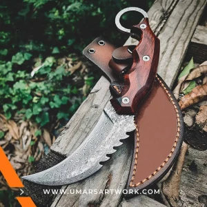 Karambit knife with curved blade and ergonomic finger ring, Inspired by traditional Southeast Asian martial arts tools, High-quality tactical knife for self-defense or utility use, Sharp and compact design ideal for close-quarters handling, Durable karambit with non-slip grip and sleek finish