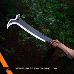 Sharpened functional hunting sword with full-tang steel blade, Outdoor-ready sword designed for durability and performance, High-quality hunting sword with ergonomic handle, Tactical sword with sharp edge for cutting and survival use, Reliable field-ready sword for collectors and adventurers