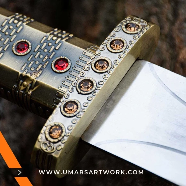 Sword of King Ragnar Lothbrok replica with rugged Viking design, Inspired by the legendary Norse warrior from the TV series, High-quality replica sword with leather-wrapped grip and aged blade, Battle-ready Viking sword with historical details and Nordic engravings, Display-worthy collectible honoring Ragnar Lothbrok’s legacy