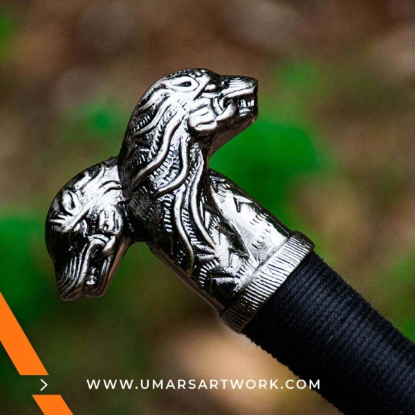 Swords of Geralt of Rivia replica, Witcher steel and silver sword set, Geralt sword collectible from The Witcher series, High-quality Witcher swords with detailed hilts, Fantasy swords inspired by Geralt’s monster hunting gear