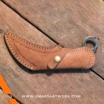 Premium leather cover for Karambit knife