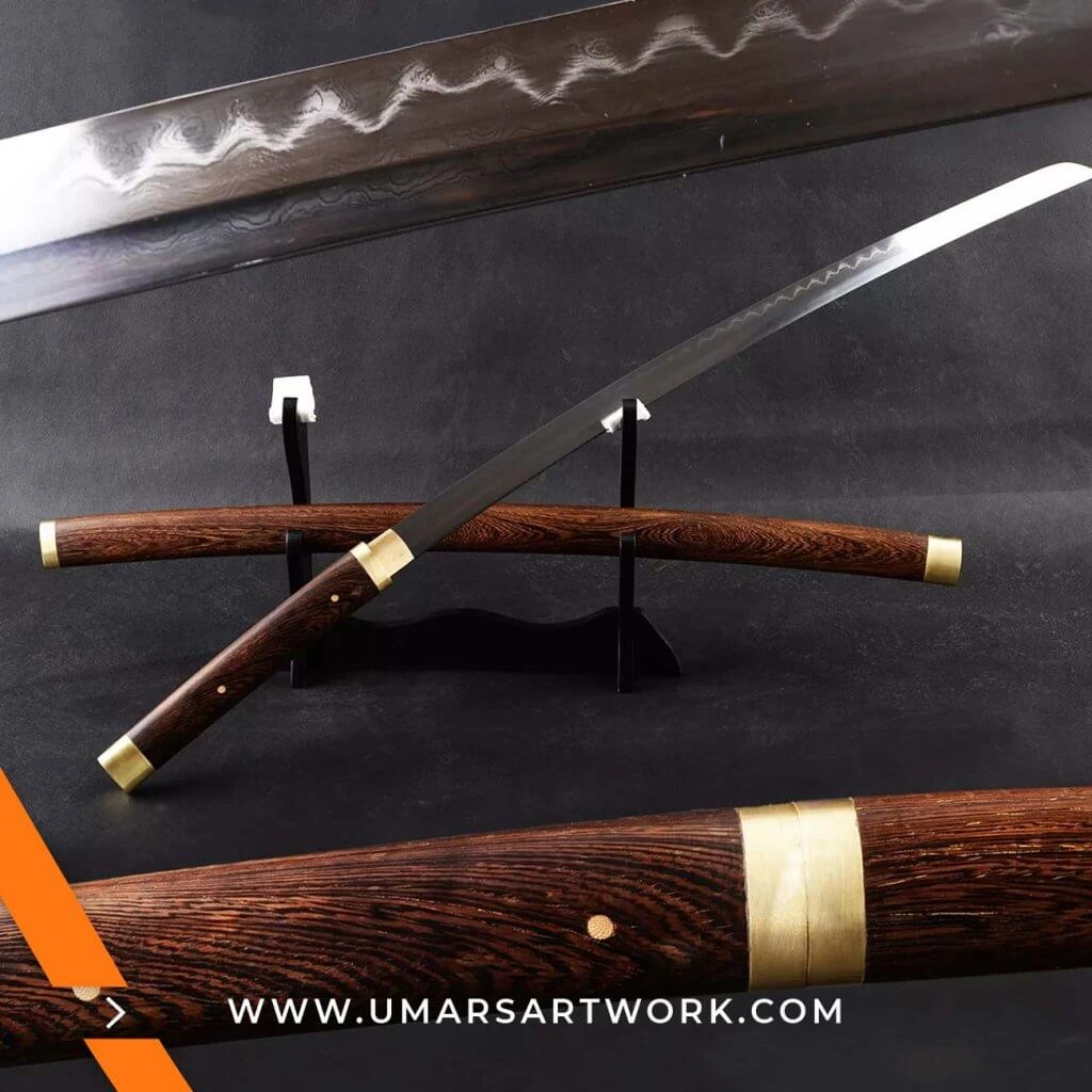 Rosewood Shirasaya Japanese samurai sword with sleek minimalist design, Clay tempered T10 carbon steel katana with sharp edge, High-quality Shirasaya katana featuring rosewood scabbard and handle, Hand-forged Japanese sword with traditional tempering and polish, Display-worthy katana combining elegance, strength, and craftsmanship