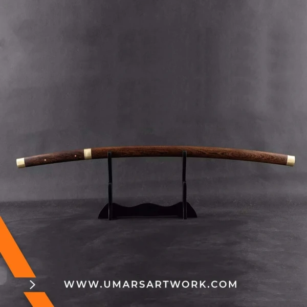 Rosewood Shirasaya Japanese samurai sword with sleek minimalist design, Clay tempered T10 carbon steel katana with sharp edge, High-quality Shirasaya katana featuring rosewood scabbard and handle, Hand-forged Japanese sword with traditional tempering and polish, Display-worthy katana combining elegance, strength, and craftsmanship